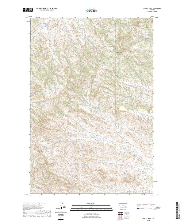 Chalky Point topographic map thumbnail