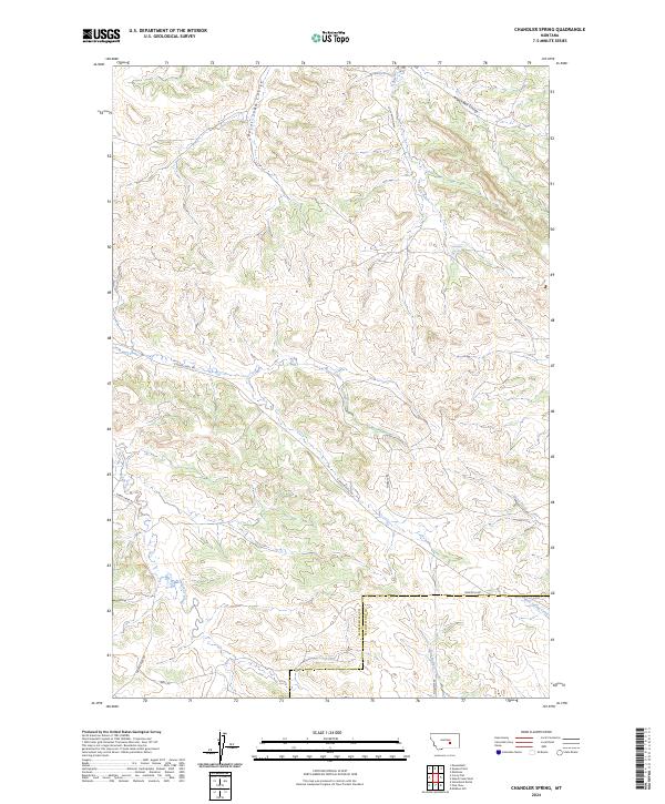 Chandler Spring topographic map thumbnail