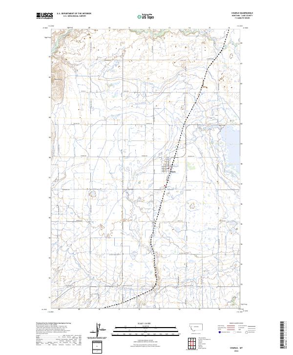 Charlo 2024 topographic map thumbnail