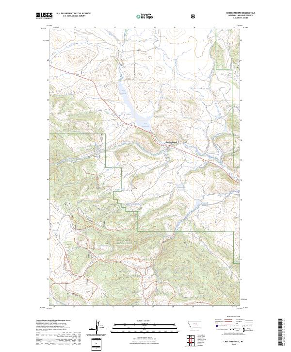 Checkerboard topographic map thumbnail