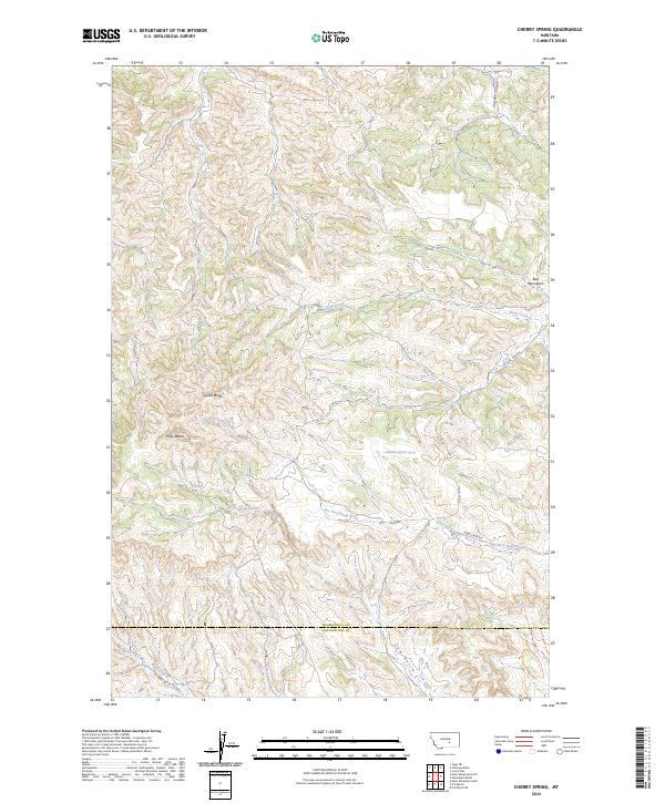 Cherry Spring topographic map thumbnail