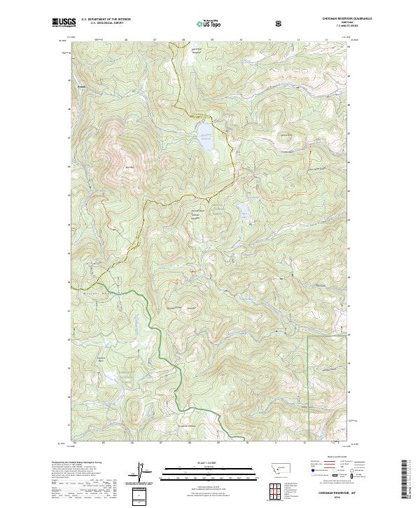 Chessman Reservoir topographic map thumbnail