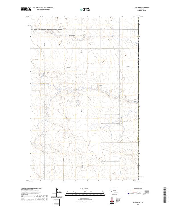 Chester NE topographic map thumbnail