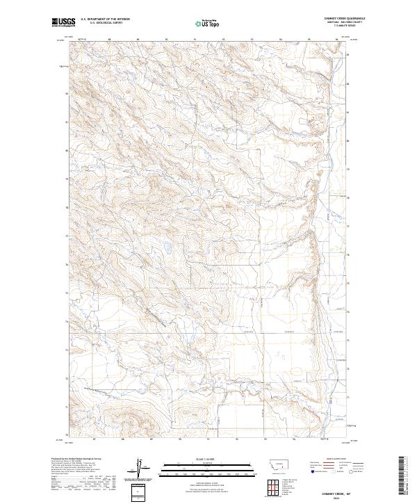 Chimney Creek topographic map thumbnail
