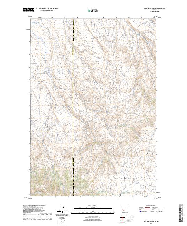 Christensen Ranch topographic map thumbnail