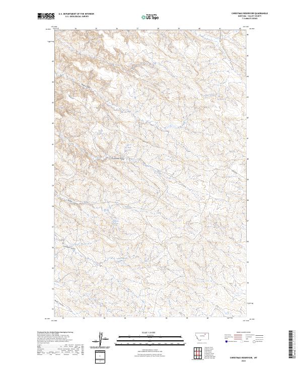 Christmas Reservoir topographic map thumbnail
