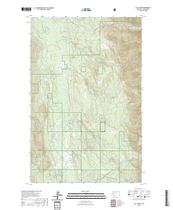 Cilly Creek topographic map thumbnail