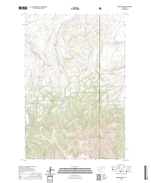 Cinnamon Peak 2024 topographic map thumbnail
