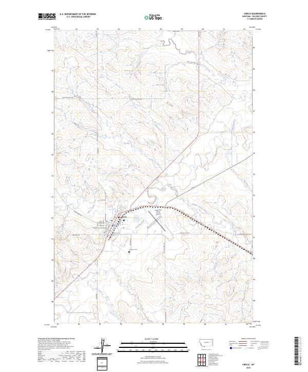 Circle topographic map thumbnail