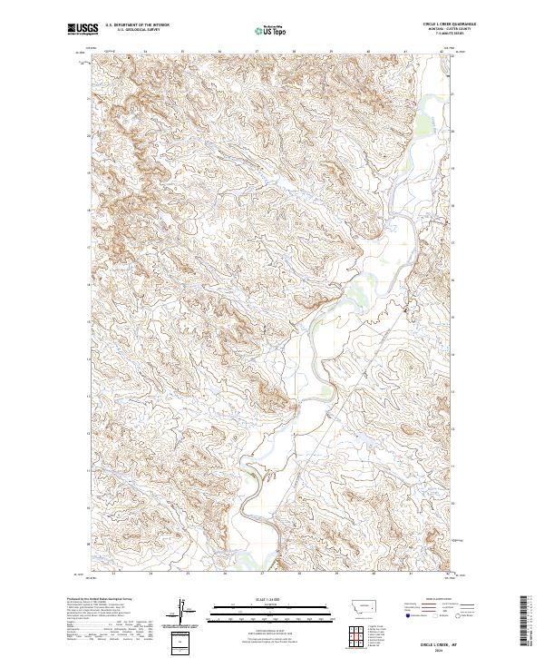 Circle L Creek topographic map thumbnail
