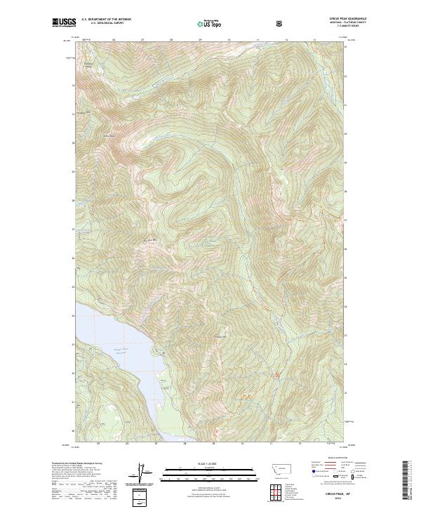 Circus Peak topographic map thumbnail