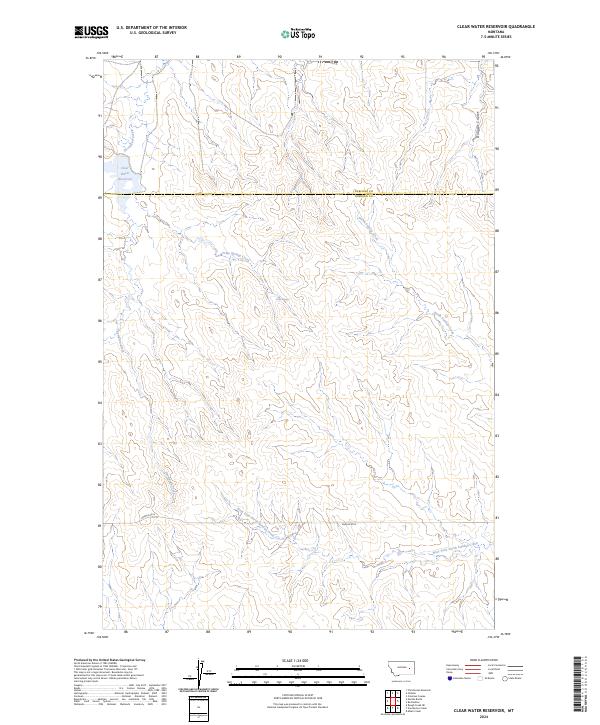Clear Water Reservoir topographic map thumbnail