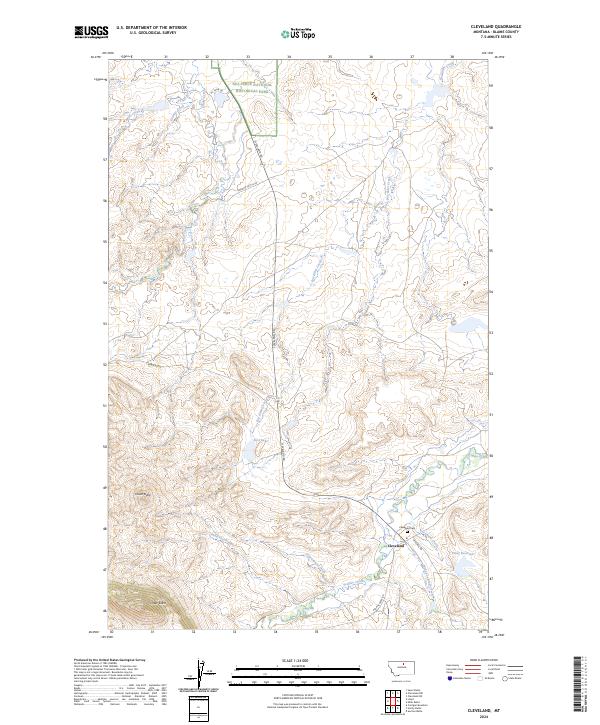 Cleveland topographic map thumbnail