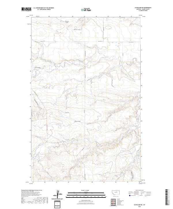 Cleveland NE topographic map thumbnail