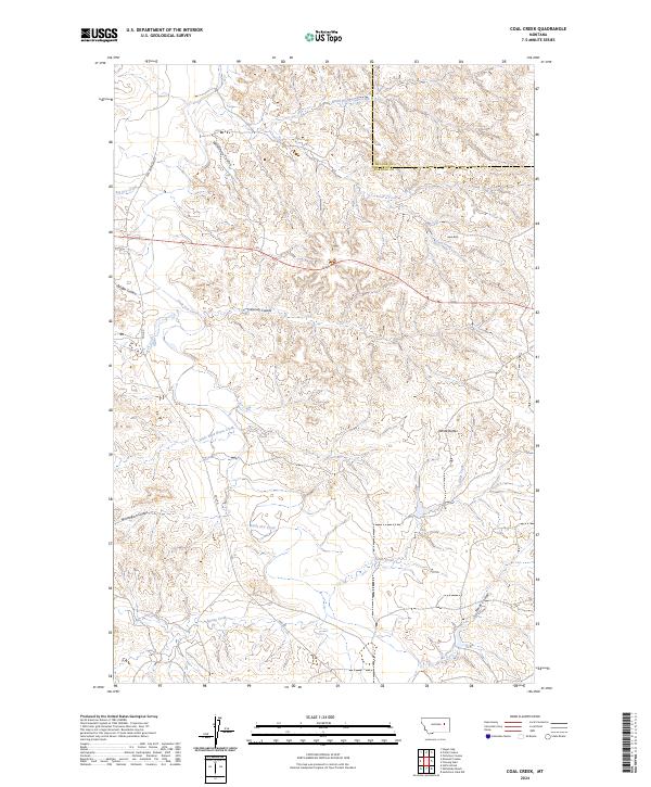Coal Creek topographic map thumbnail