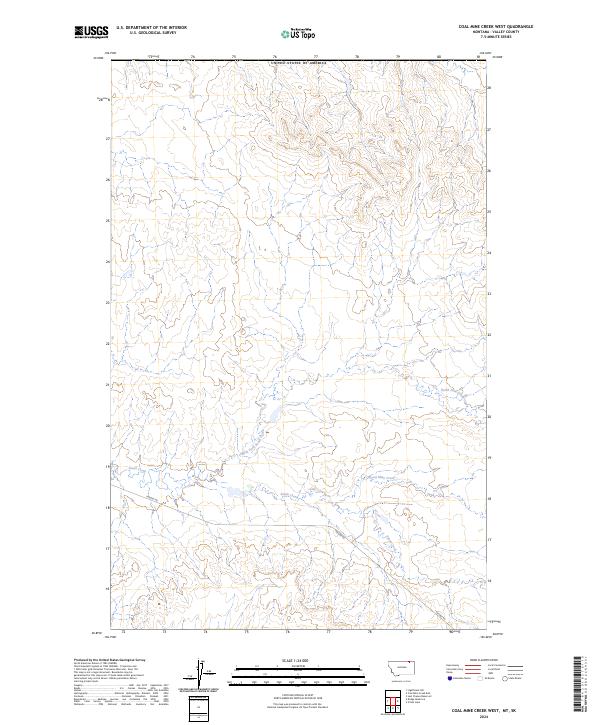 Coal Mine Creek West topographic map thumbnail