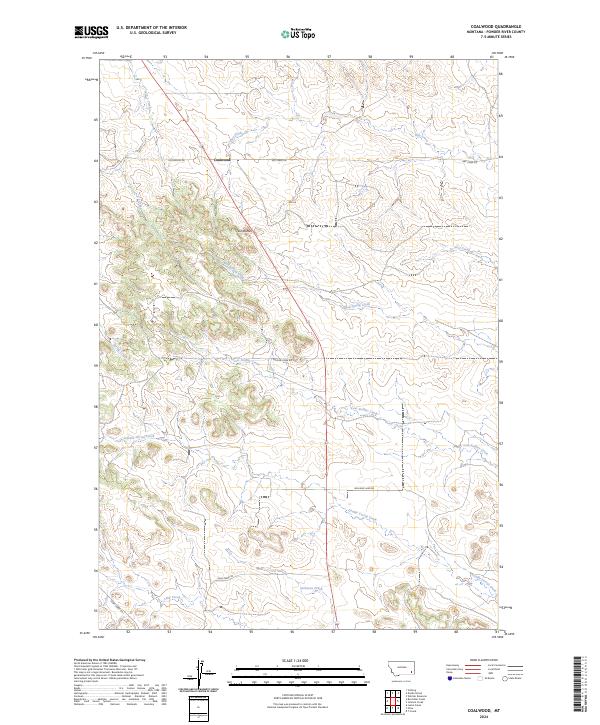 Coalwood topographic map thumbnail
