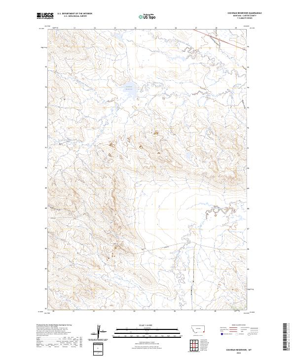 Cochran Reservoir topographic map thumbnail