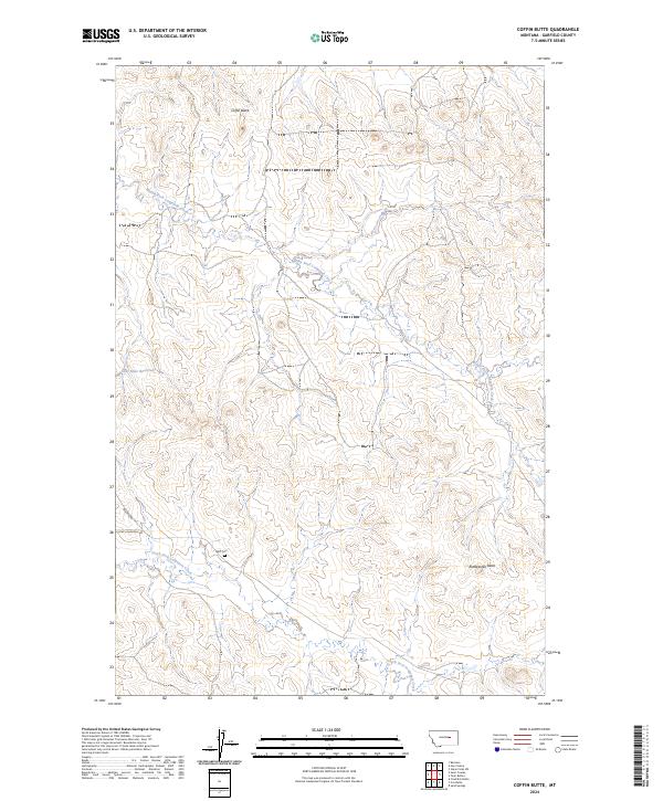 Coffin Butte topographic map thumbnail