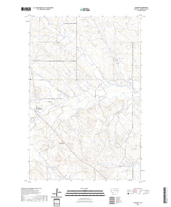Cohagen topographic map thumbnail