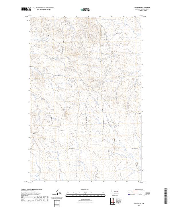 Cohagen NE topographic map thumbnail