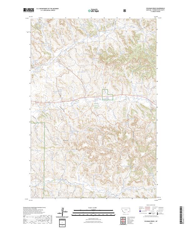 Coleman Draw topographic map thumbnail