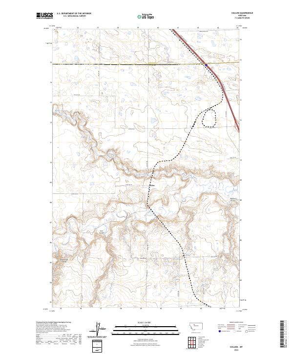 Collins topographic map thumbnail