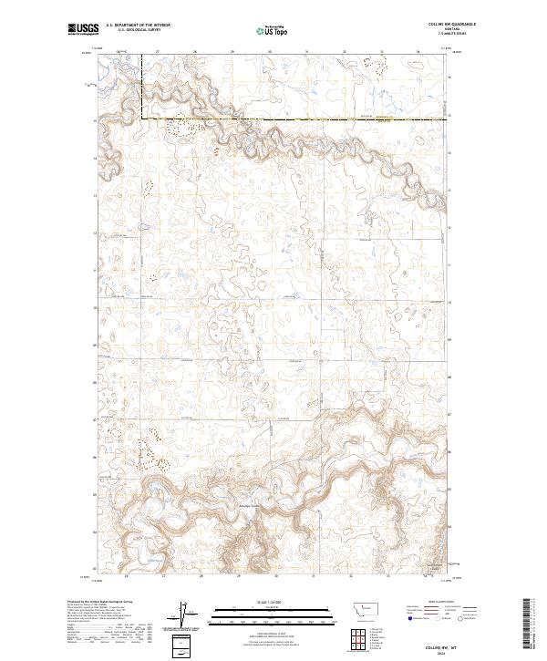 Collins NW topographic map thumbnail