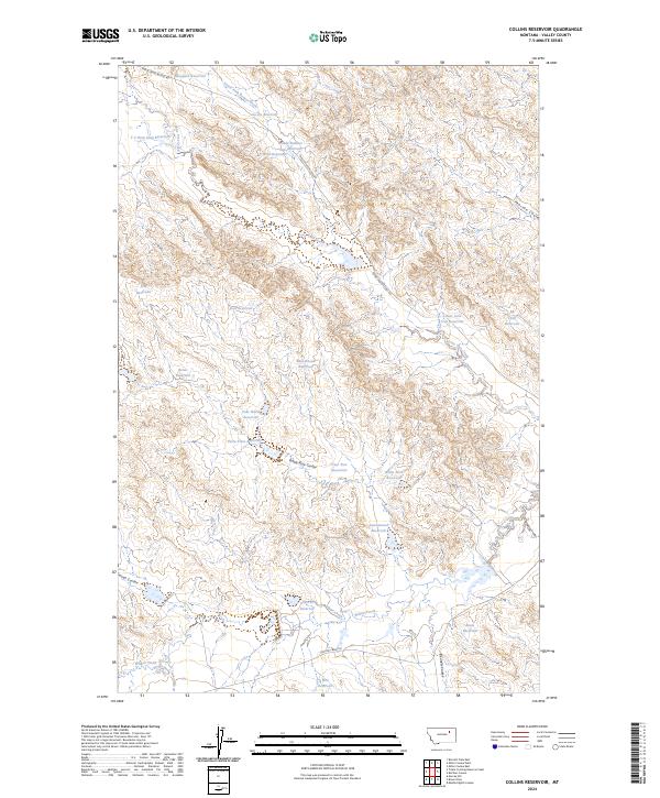 Collins Reservoir topographic map thumbnail