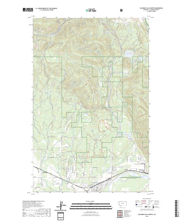 Columbia Falls North topographic map thumbnail