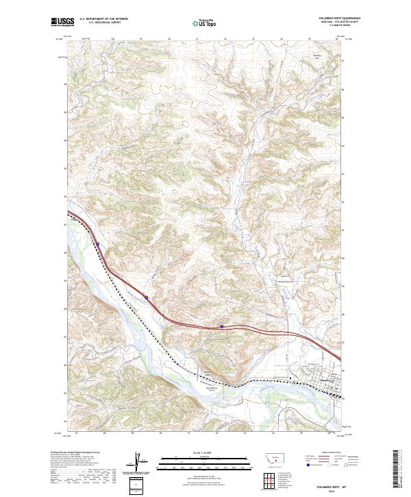 Columbus West topographic map thumbnail