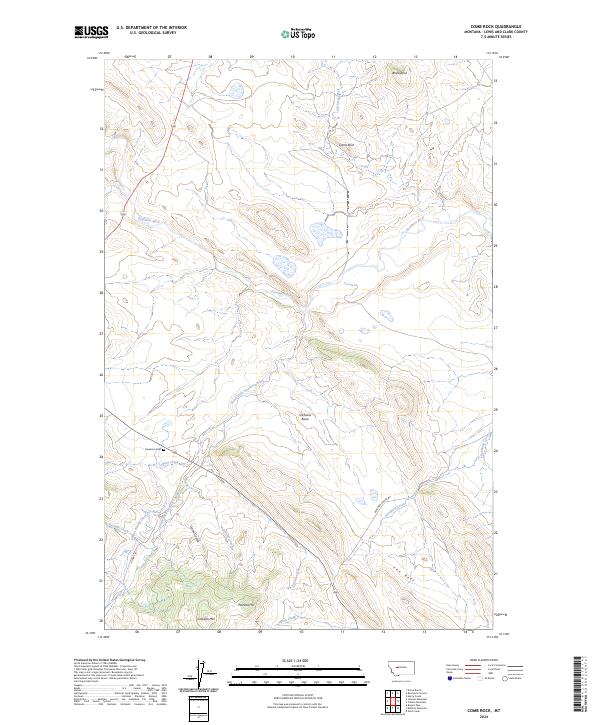 Comb Rock topographic map thumbnail