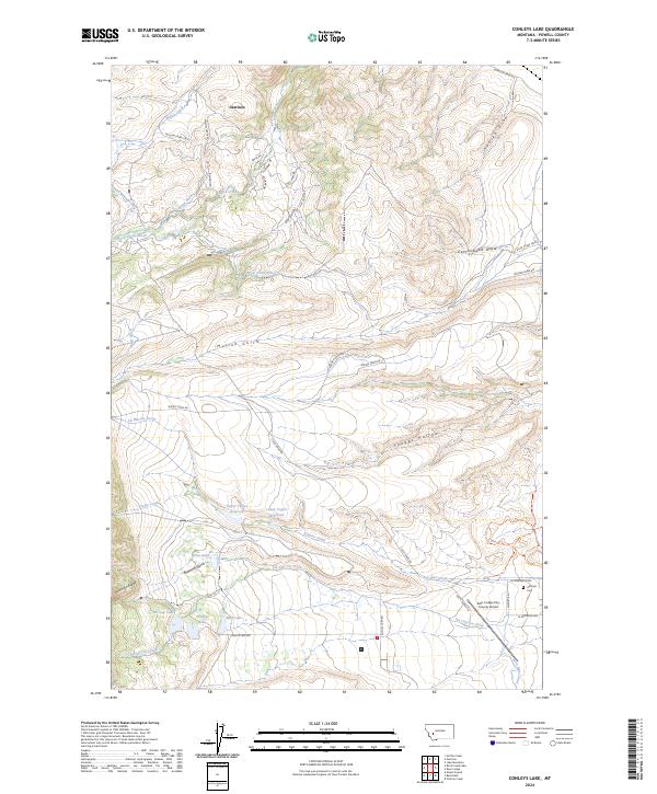 Conleys Lake 2024 topographic map thumbnail