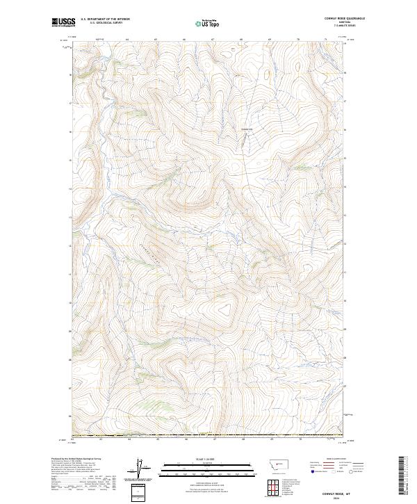 Conway Ridge topographic map thumbnail