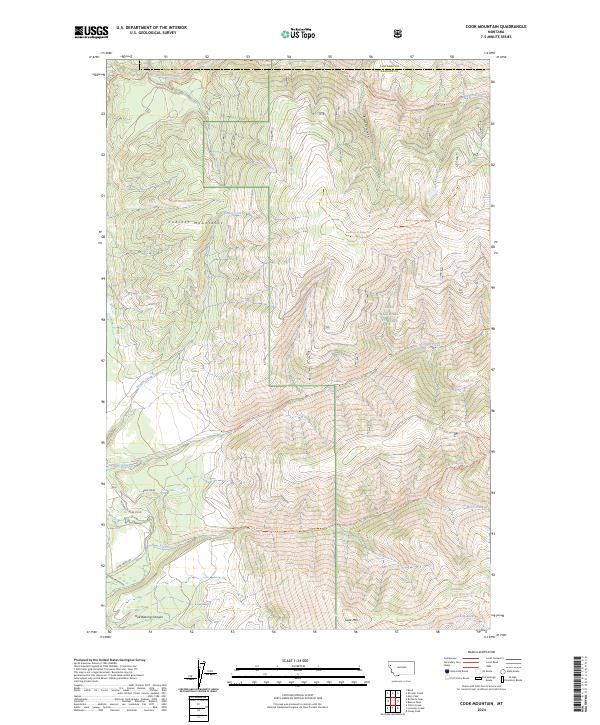 Cook Mountain 2024 topographic map thumbnail