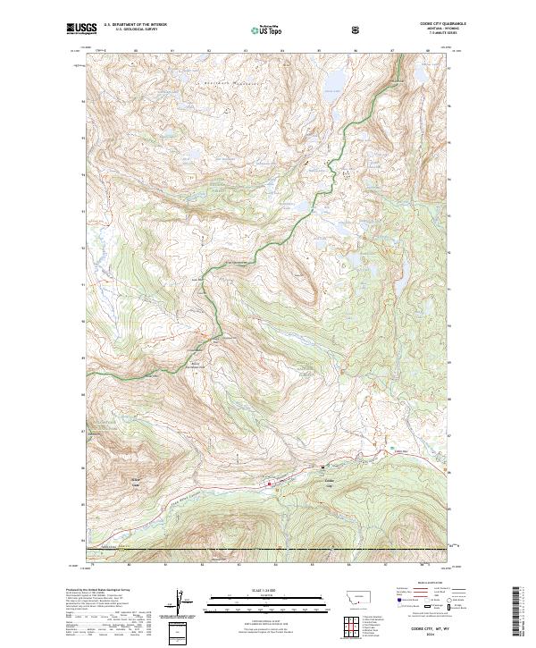 Cooke City topographic map thumbnail