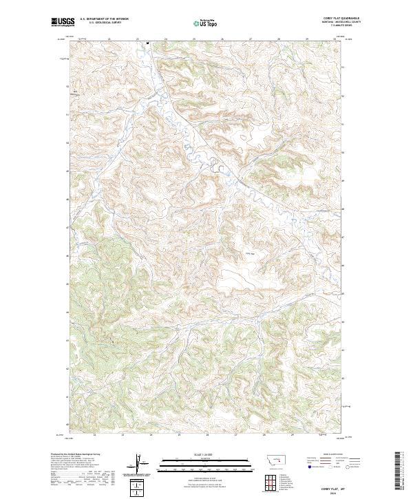 Corey Flat 2024 topographic map thumbnail