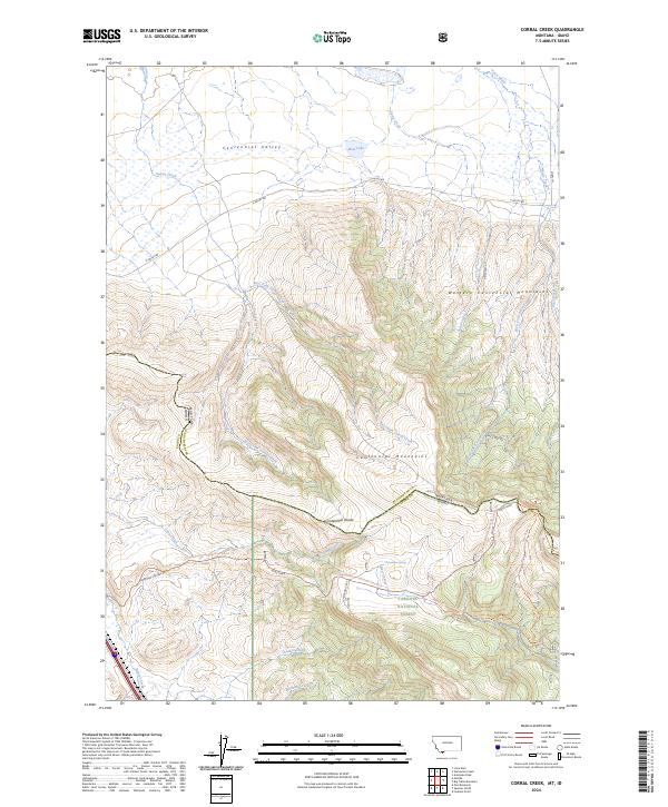 Corral Creek topographic map thumbnail