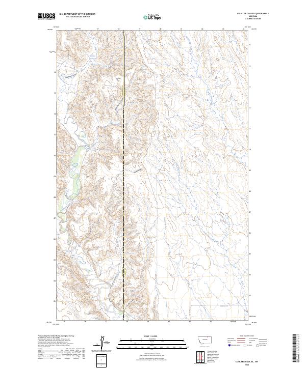 Coulter Coulee topographic map thumbnail