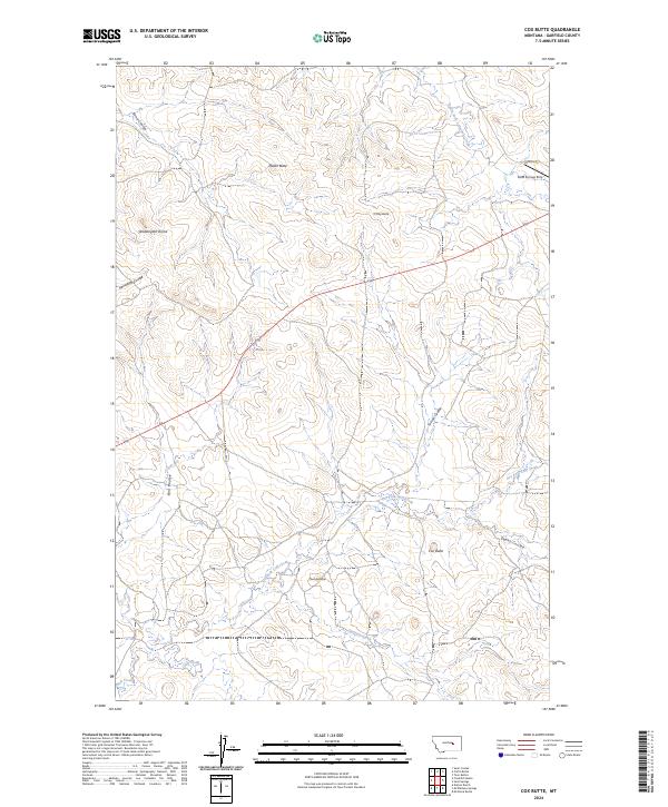 Cox Butte 2024 topographic map thumbnail