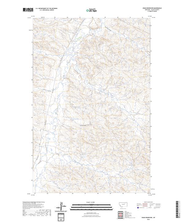 Craig Reservoir topographic map thumbnail