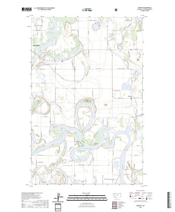 Creston topographic map thumbnail