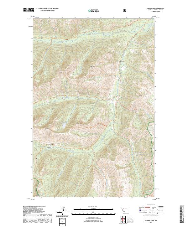 Crimson Peak topographic map thumbnail