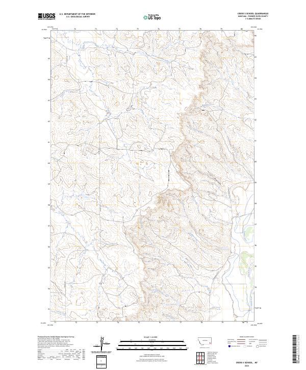 Cross S School topographic map thumbnail