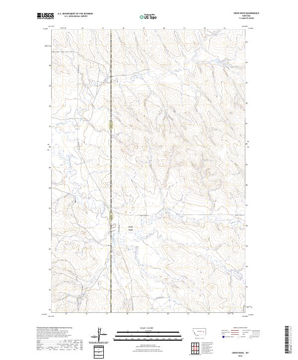 Crow Rock 2024 topographic map thumbnail