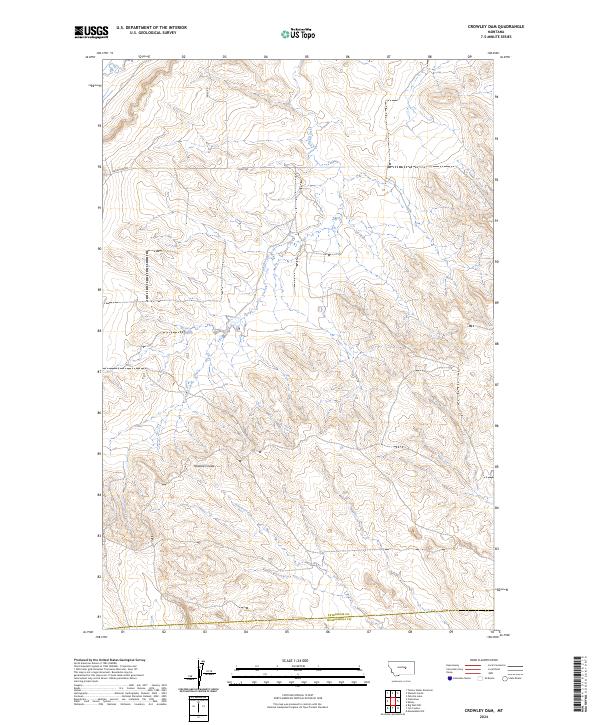 Crowley Dam 2024 topographic map thumbnail