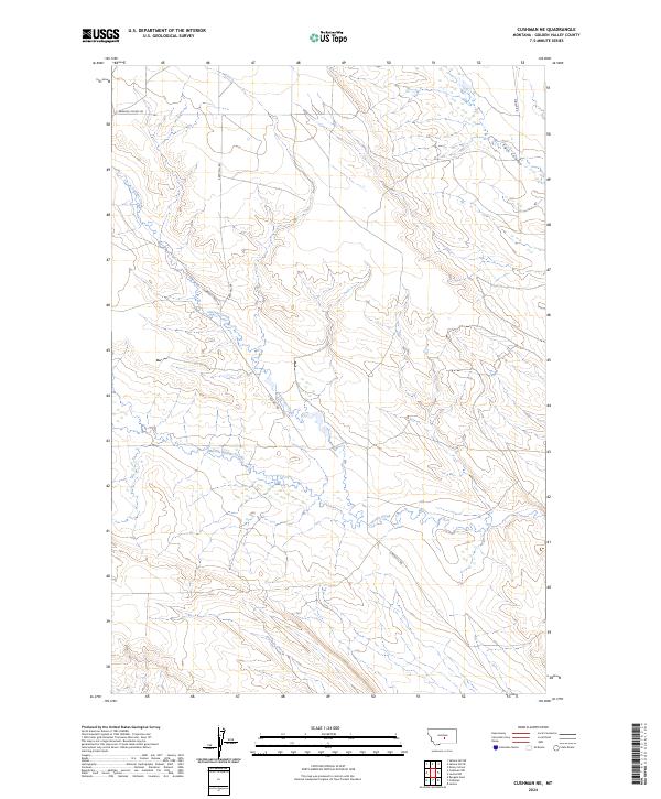 Cushman NE topographic map thumbnail