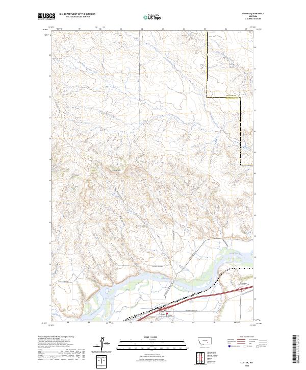 Custer topographic map thumbnail