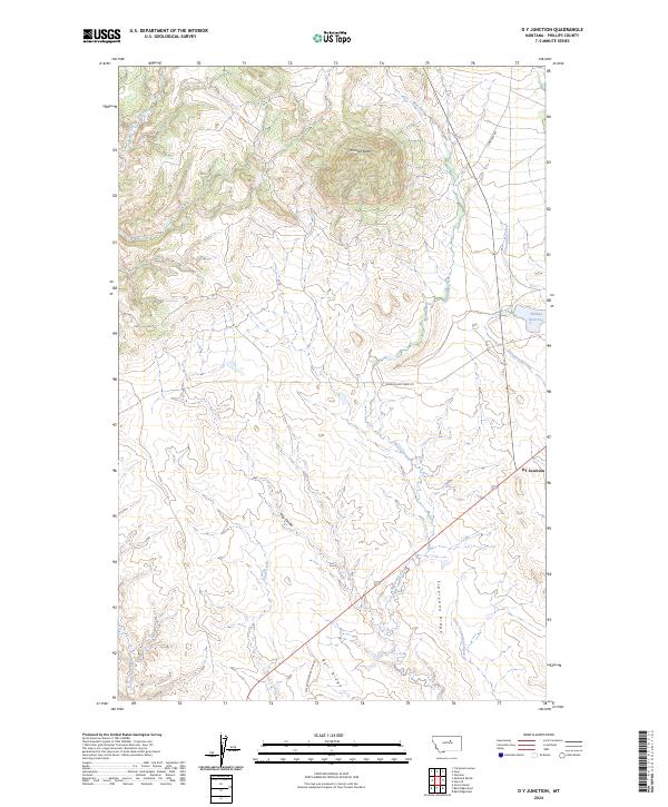 D Y Junction 2024 topographic map thumbnail