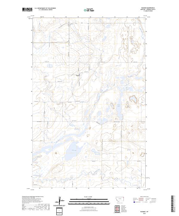 Dagmar topographic map thumbnail